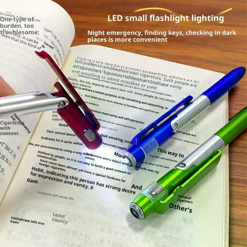 4 In 1 Folding Multifunction Pen With LED Light Touch Screen Stylus Phone Stand For Writing Office Student Stationery Supplies
4 In 1 Folding Multifunction Pen With LED Light Touch Screen Stylus Phone Stand For Writing Office Student Stationery Supplies