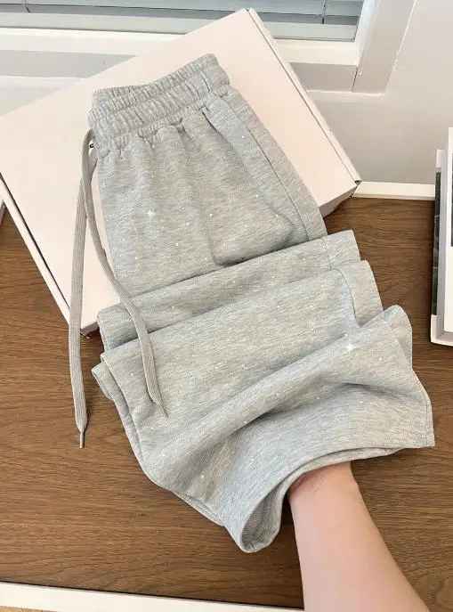 Casual Pants 2025 Autumn New Collection Waist Rope Loose Straight Leg Pants for Women
Casual Pants 2025 Autumn New Collection Waist Rope Loose Straight Leg Pants for Women