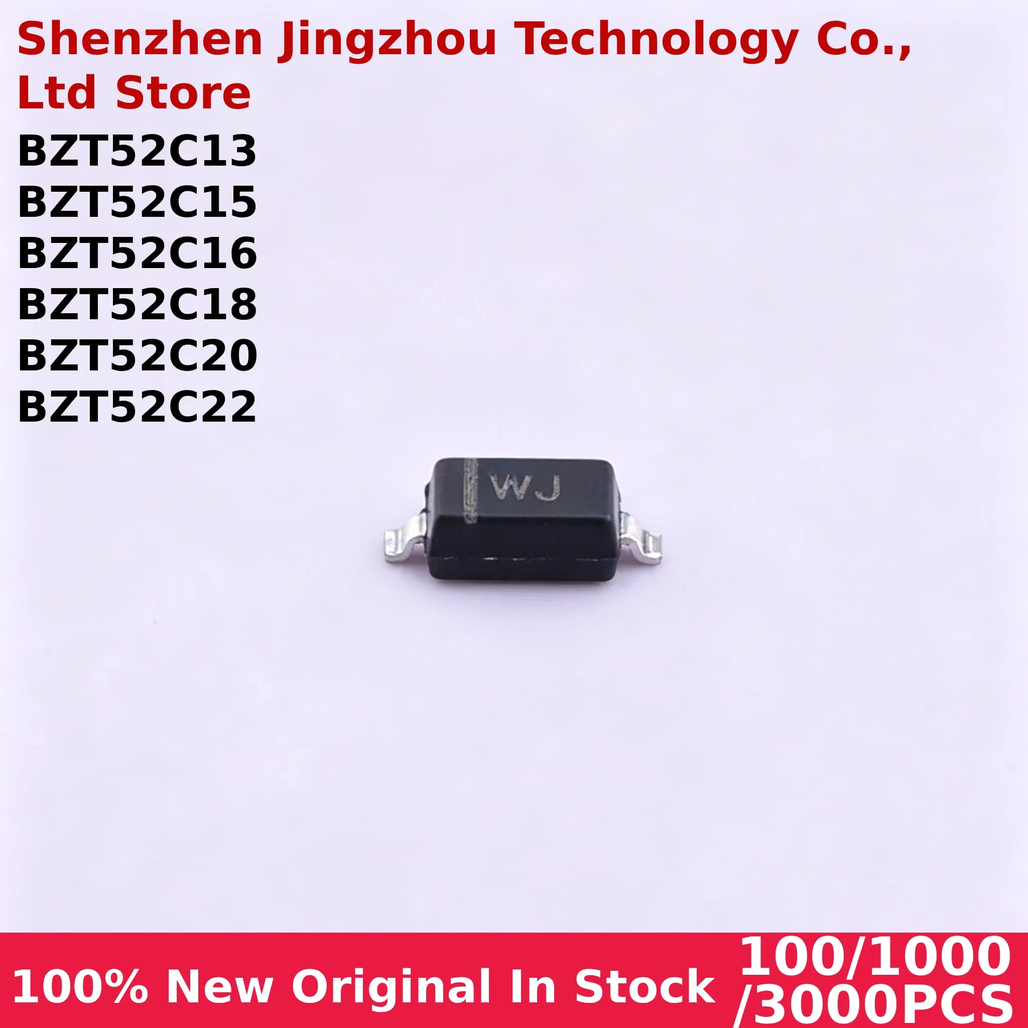 New 100/1000/3000Pcs SMD Zener Diode SOD-123 1206 BZT52C13 BZT52C15 BZT52C16 BZT52C18 BZT52C20 BZT52C22 In stock Wholesale
New 100/1000/3000Pcs SMD Zener Diode SOD-123 1206 BZT52C13 BZT52C15 BZT52C16 BZT52C18 BZT52C20 BZT52C22 In stock Wholesale