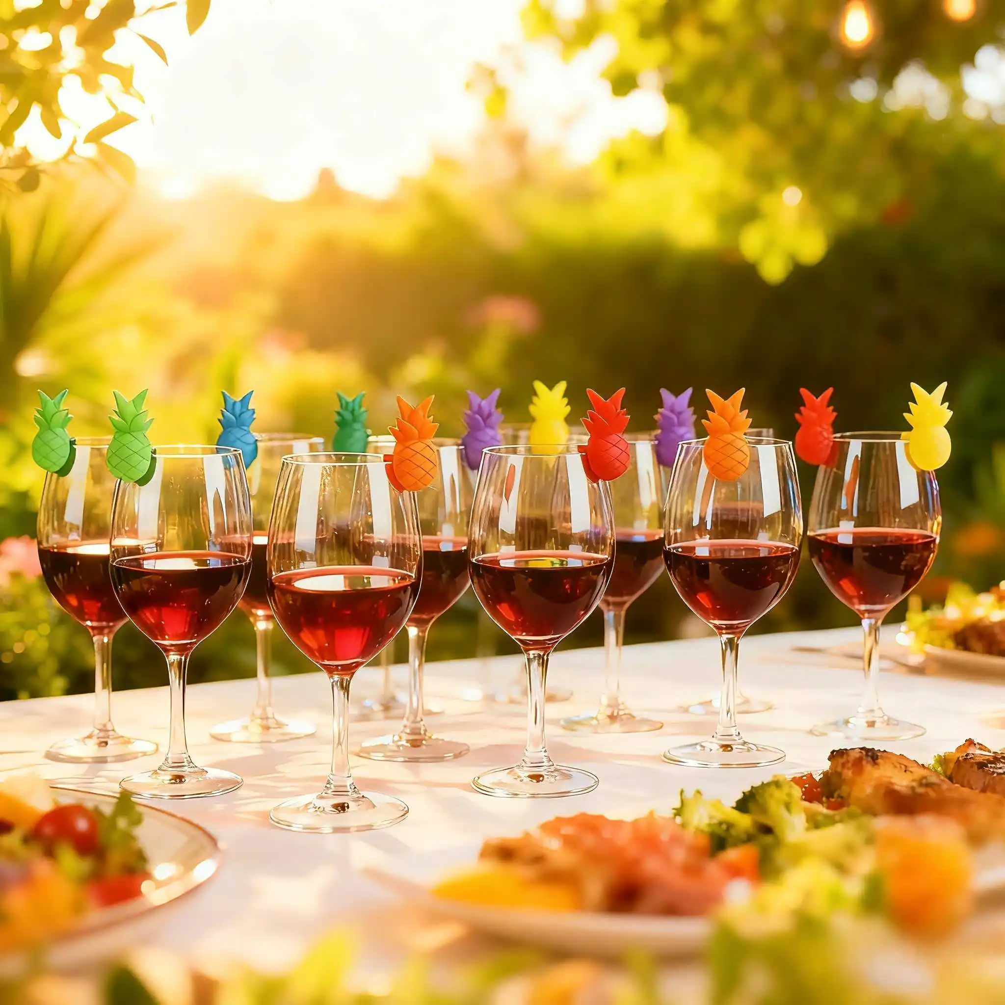 8pcs Wine Glass Charms Markers Silicone Identifier Wine Glass Tag Charms Cocktail Umbrella Pick for Party Bar Supplies
8pcs Wine Glass Charms Markers Silicone Identifier Wine Glass Tag Charms Cocktail Umbrella Pick for Party Bar Supplies