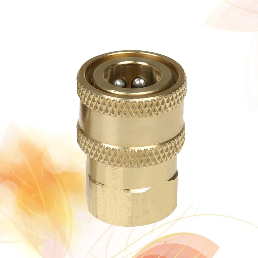 Solid Brass Quick Coupler Set High Press Connector Fittings 1/4" Plug Female Male Tools for Car Washing (Golden)
Solid Brass Quick Coupler Set High Press Connector Fittings 1/4" Plug Female Male Tools for Car Washing (Golden)