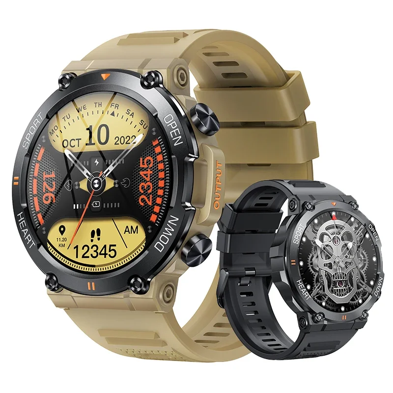 Military Men Smart Watch 400mAh BT HD Calling Music Fitness Tracker 100+ Dial Sport Waterproof Smartwatch for Android Phone 2023
Military Men Smart Watch 400mAh BT HD Calling Music Fitness Tracker 100+ Dial Sport Waterproof Smartwatch for Android Phone 2023