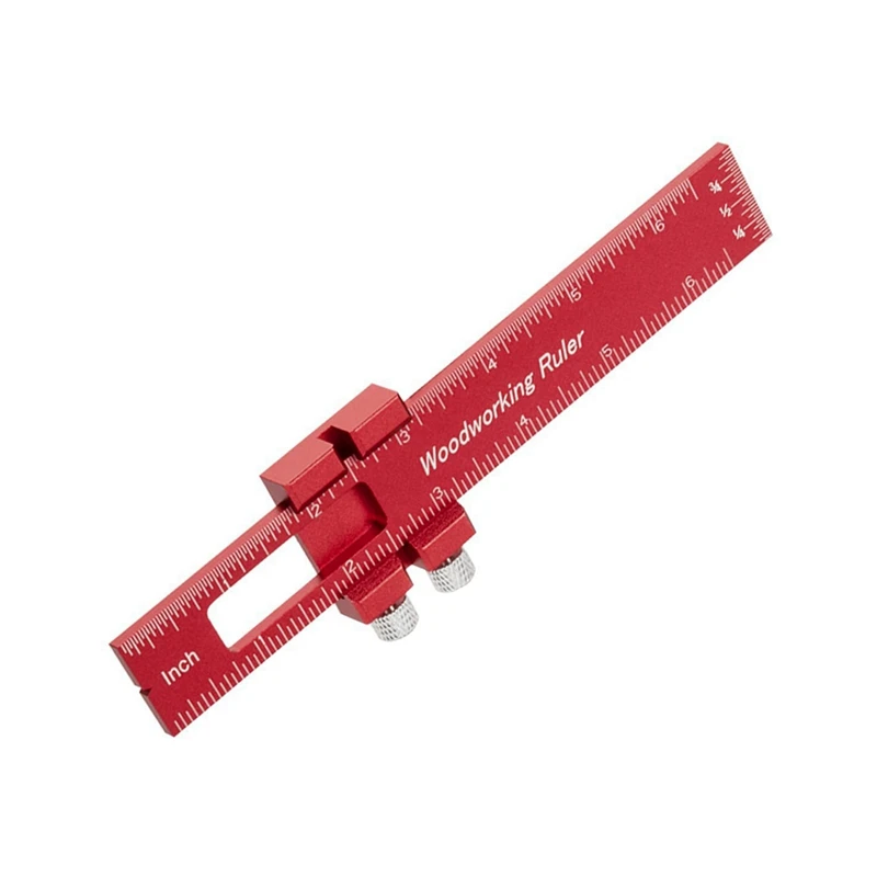 AC62-Woodworking Tools Ruler Ruler Layout Tool Aluminum Precision Ruler With T-Track Metal Slide Stops
AC62-Woodworking Tools Ruler Ruler Layout Tool Aluminum Precision Ruler With T-Track Metal Slide Stops