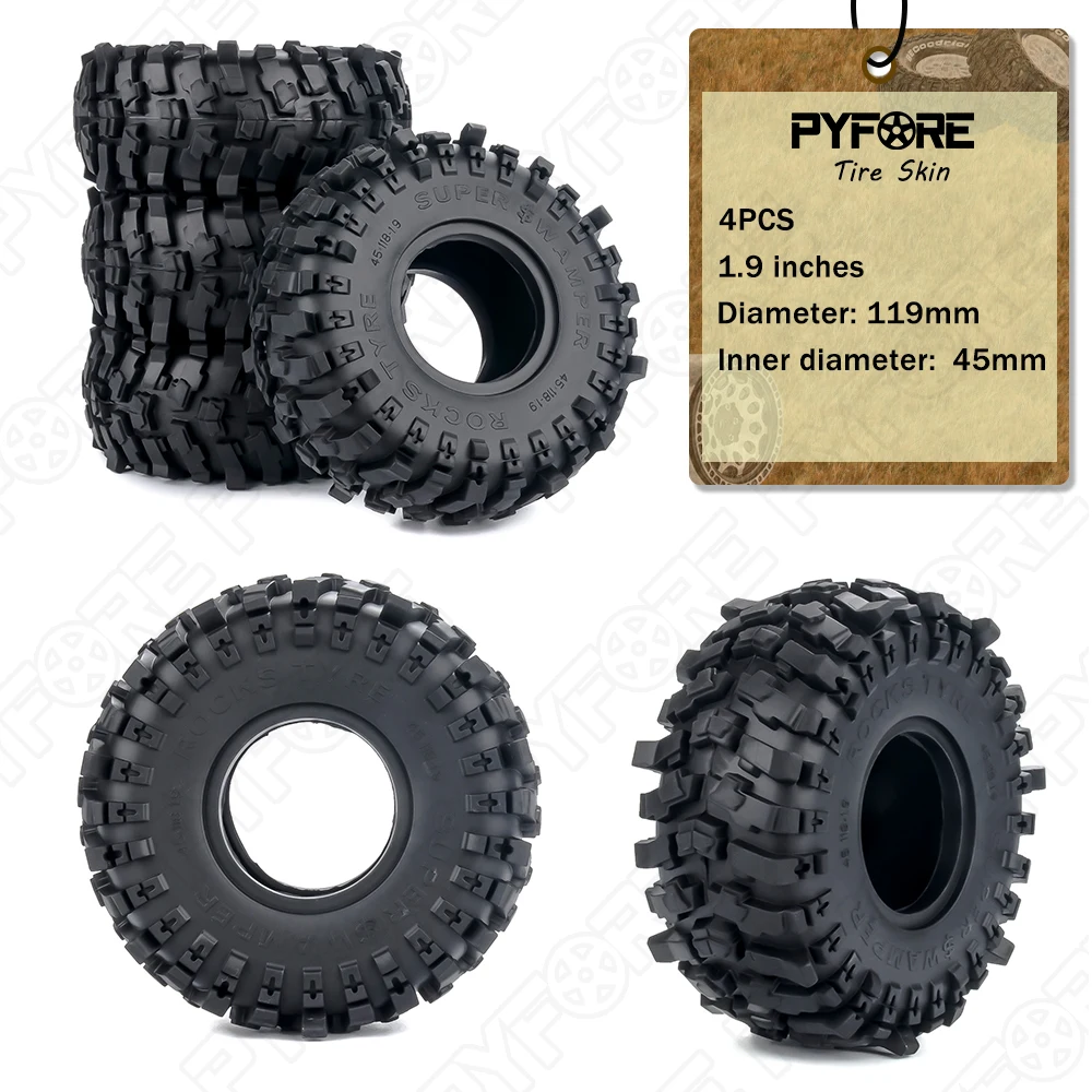 PYFORE Диаметр 119 Внутренний диаметр 45 мм для 1/10 1,9 дюйма Кожа альпинистских шин RC Модель автомобиля с дистанционным управлением R92Z
PYFORE Диаметр 119 Внутренний диаметр 45 мм для 1/10 1,9 дюйма Кожа альпинистских шин RC Модель автомобиля с дистанционным управлением R92Z