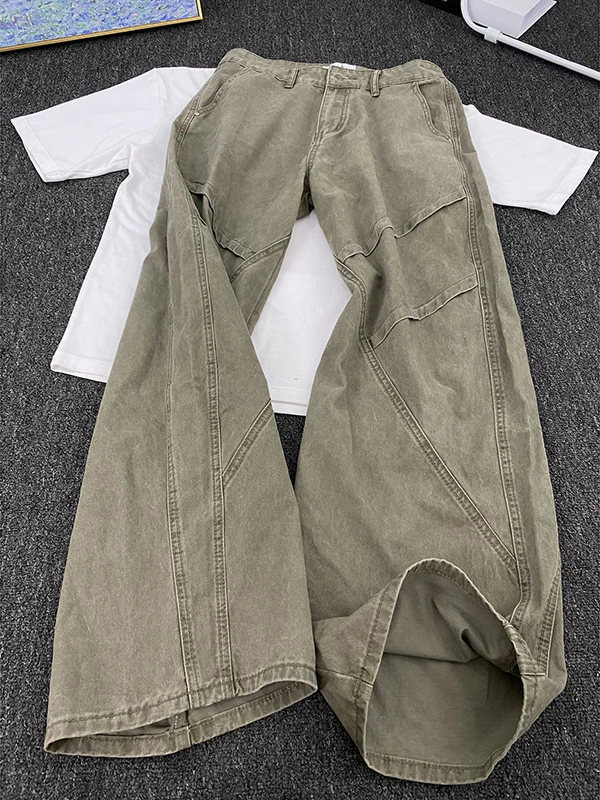 Мужские рабочие брюки Military een Angle Cut Knife, осенние, с дизайнерскими складками, длинные, прямого кроя, повседневные брюки CleanFit
Мужские рабочие брюки Military een Angle Cut Knife, осенние, с дизайнерскими складками, длинные, прямого кроя, повседневные брюки CleanFit