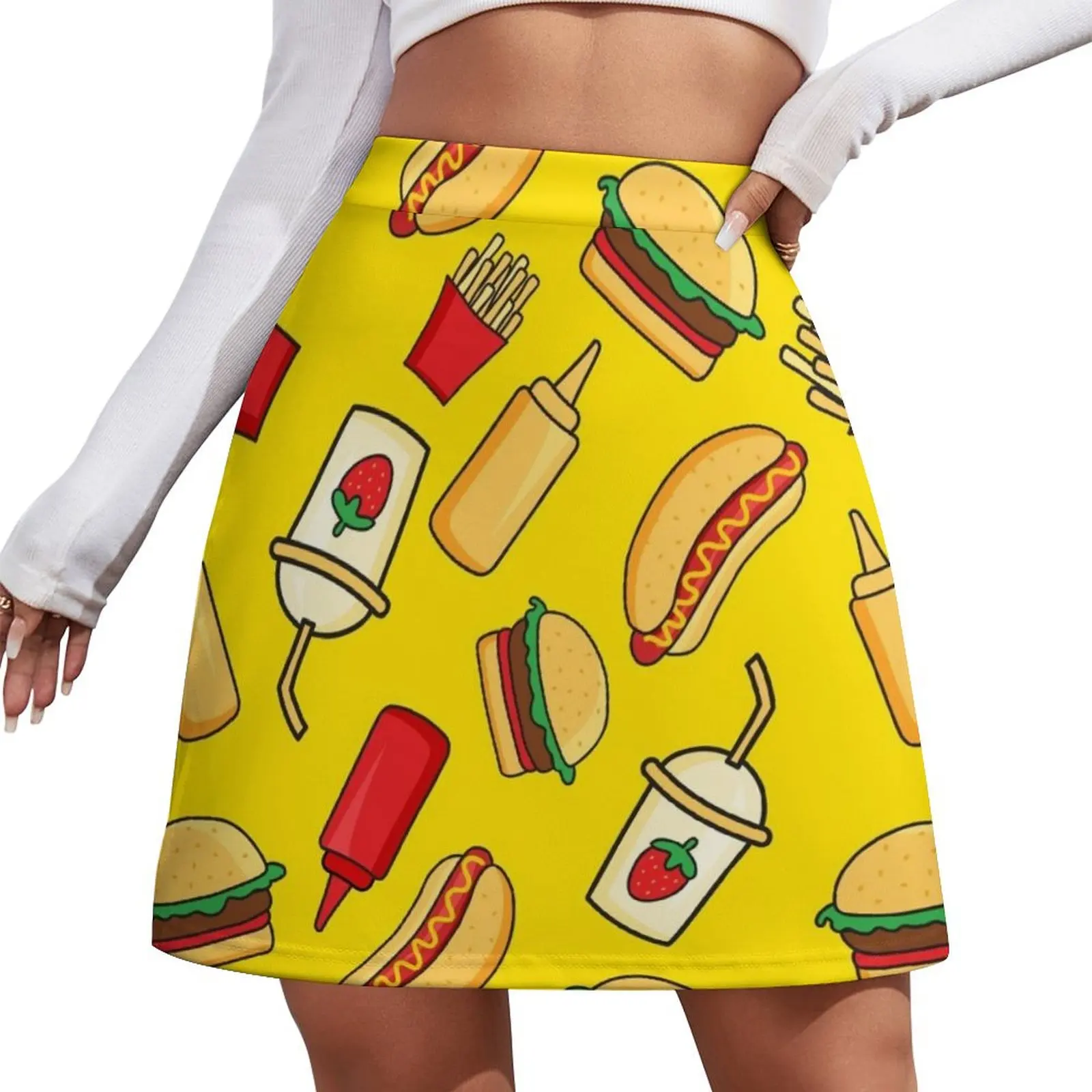 Fast food Mini Skirt Woman short skirt mini skirts summer dresses for women 2026 Woman skirt
Fast food Mini Skirt Woman short skirt mini skirts summer dresses for women 2026 Woman skirt