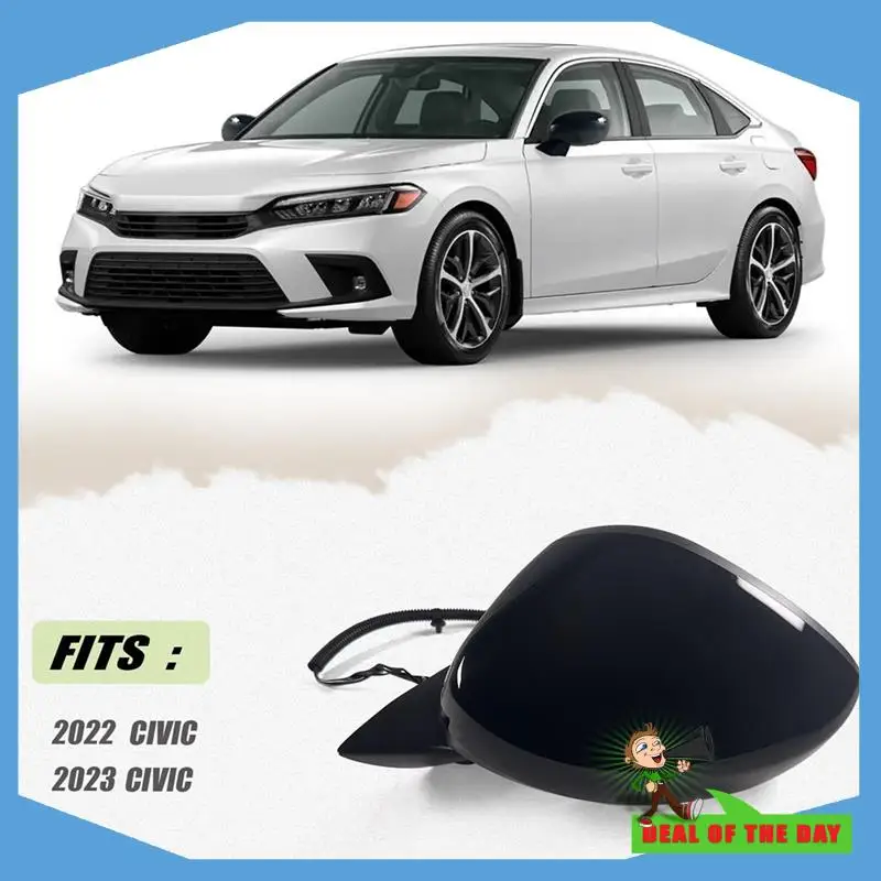 Side Mirror For 2022 2023 Honda Civic Sedan/Hatchback With Power Glass, Manual Folding, Replace HO1320350 (Left 3 Pin) Parts
Side Mirror For 2022 2023 Honda Civic Sedan/Hatchback With Power Glass, Manual Folding, Replace HO1320350 (Left 3 Pin) Parts