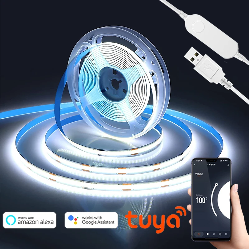1/2/3/5 м Tuya/Smart Life App Control Wi-Fi светодиодная лента COB USB Light Lamp Smart Control белые/теплые белые светильники для украшения комнаты
1/2/3/5 м Tuya/Smart Life App Control Wi-Fi светодиодная лента COB USB Light Lamp Smart Control белые/теплые белые светильники для украшения комнаты