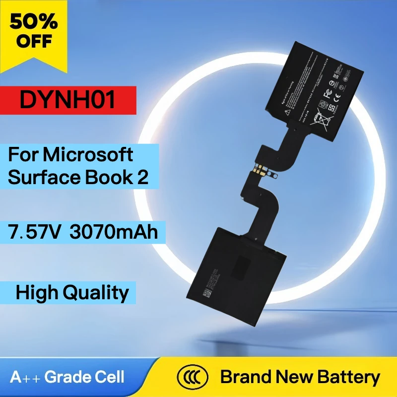 Новый сменный аккумулятор DYNH01 7,57 В, 3070 мАч для Microsoft Surface Book 2, 15 дюймов, 1793 хост/3 1813, аккумулятор для ноутбука с инструментами
Новый сменный аккумулятор DYNH01 7,57 В, 3070 мАч для Microsoft Surface Book 2, 15 дюймов, 1793 хост/3 1813, аккумулятор для ноутбука с инструментами