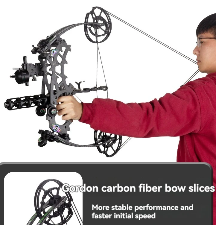Dual-purpose compound bow, outdoor high-power steel ball archery vehicle-mounted carbon fiber short-shaft compound bow
Dual-purpose compound bow, outdoor high-power steel ball archery vehicle-mounted carbon fiber short-shaft compound bow