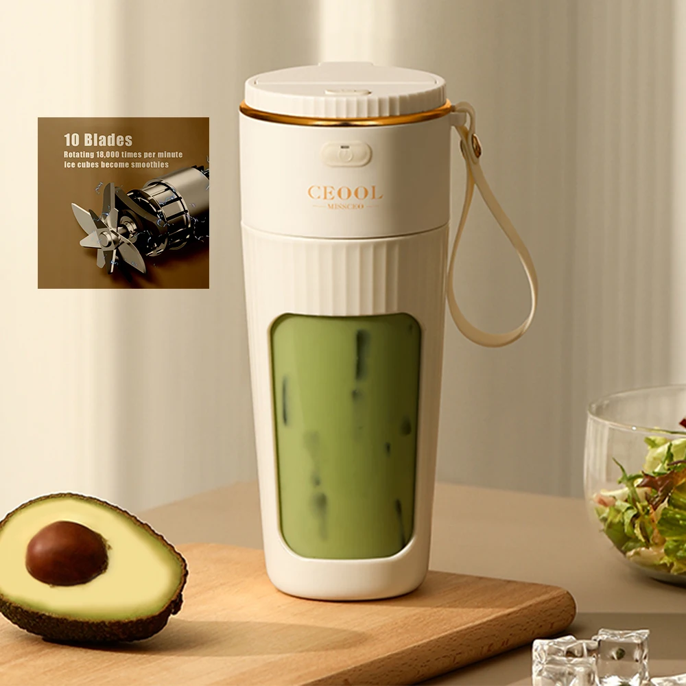 10 Blades Electric Fresh Juicer Powerful Crushed Ice Portable Blender Bottle Fruit Juicer Smoothie Mixer Extractor Maker Machine
10 Blades Electric Fresh Juicer Powerful Crushed Ice Portable Blender Bottle Fruit Juicer Smoothie Mixer Extractor Maker Machine