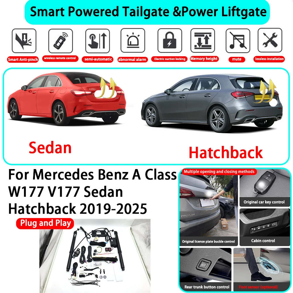 for Mercedes Benz A Class W177 V177 Sedan Hatchback 2019-2025 Smart Automatic Powered Tailgate Electric Power Tailgate Lift
for Mercedes Benz A Class W177 V177 Sedan Hatchback 2019-2025 Smart Automatic Powered Tailgate Electric Power Tailgate Lift