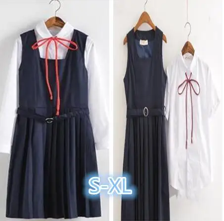School Uniforms Short Sleeve and Long Sleeve Shirt and Vest Dress Japanese Preppy Style Girls Uniform Anime Costumes
School Uniforms Short Sleeve and Long Sleeve Shirt and Vest Dress Japanese Preppy Style Girls Uniform Anime Costumes