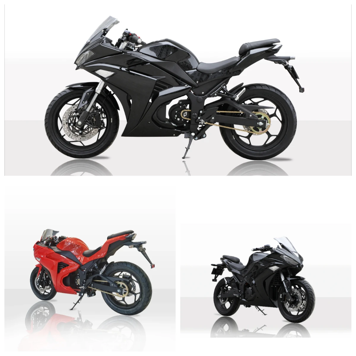 Motorcycle Popular 4000W Chain Motor Good V6 Model Racing R3 130KM/H Adult Electric Motorcycle