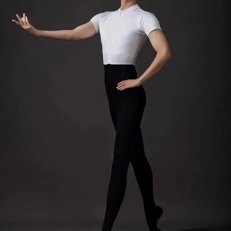 Men Boys Balet Leotard Stand-up Collar Invisible Zipper Short-sleeved Jumpsuit Gymnastics Practice Suit Ballet Dance Undershirt
Men Boys Balet Leotard Stand-up Collar Invisible Zipper Short-sleeved Jumpsuit Gymnastics Practice Suit Ballet Dance Undershirt