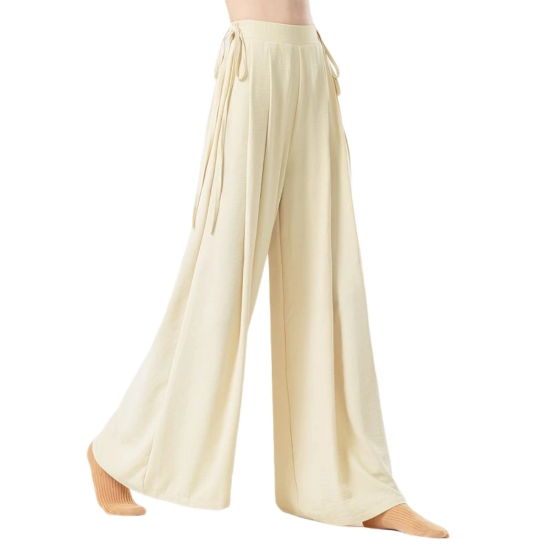 Ballet Practice Wide Leg Pants Elastic Waist Loose Dancewear for Modern Dance & Yoga
Ballet Practice Wide Leg Pants Elastic Waist Loose Dancewear for Modern Dance & Yoga