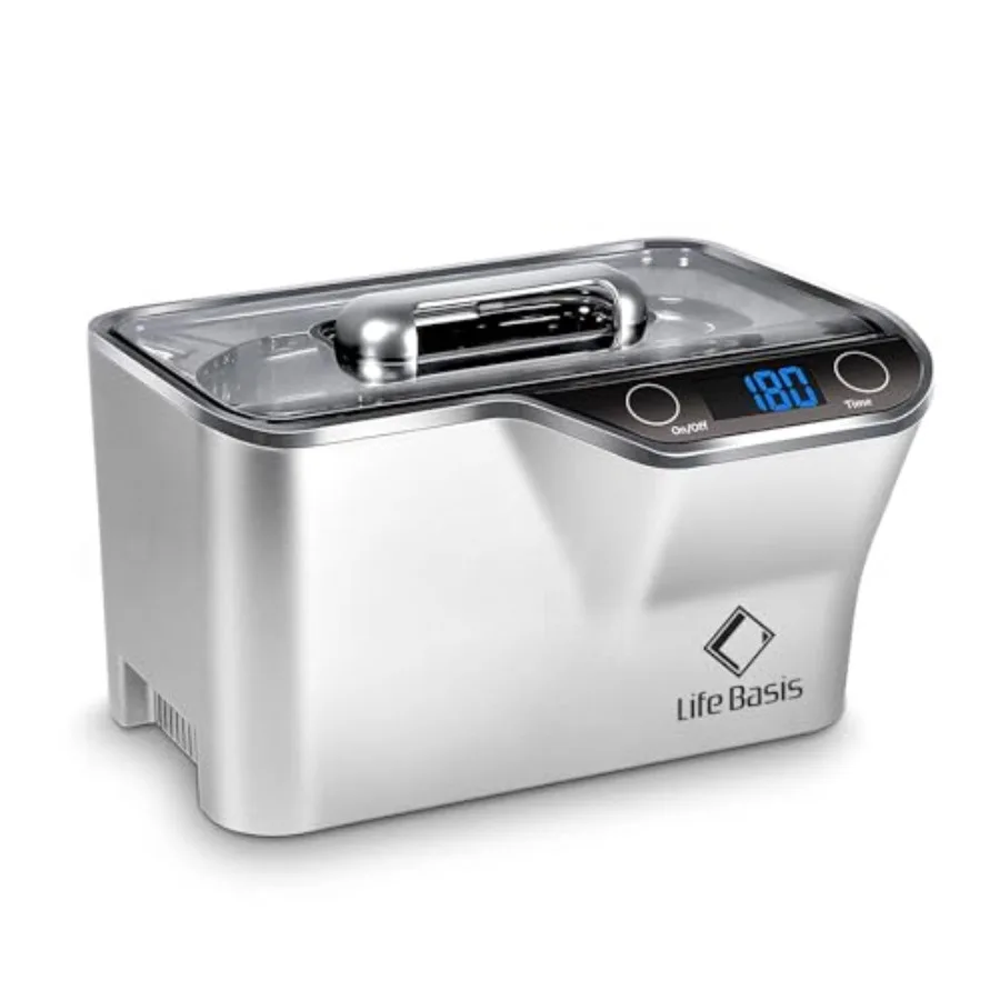 Ультразвуковая ванна LifeBasis Professional 45 кГц для чистки ювелирных изделий, 600 мл (20 унций) с цифровым таймером и держателем для часов
Ультразвуковая ванна LifeBasis Professional 45 кГц для чистки ювелирных изделий, 600 мл (20 унций) с цифровым таймером и держателем для часов