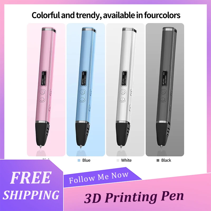 3D Printing Pen Professional 3D Print Pen Competition Level OLED Display With PLA Filament 3D Doodling Making Detachable Design
3D Printing Pen Professional 3D Print Pen Competition Level OLED Display With PLA Filament 3D Doodling Making Detachable Design