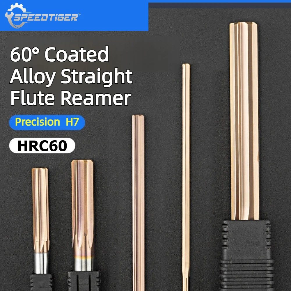 HRC60 Nano Coated Tungsten Carbide Reamer 2-14mm Solid Carbide H7 Tolerance Extended Straight Flute Reamer 50-150mm Length
HRC60 Nano Coated Tungsten Carbide Reamer 2-14mm Solid Carbide H7 Tolerance Extended Straight Flute Reamer 50-150mm Length