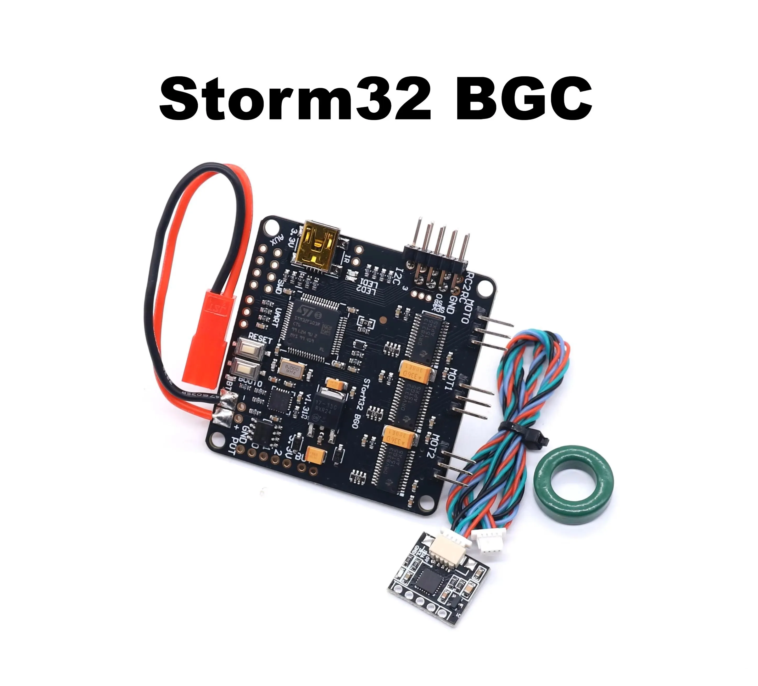 HanNiu Storm32 BGC 32Bit 3-Axis Brushless Gimbal Controller V1.32 DRV8313 Motor Driver for RC Drone Aircraft Model
HanNiu Storm32 BGC 32Bit 3-Axis Brushless Gimbal Controller V1.32 DRV8313 Motor Driver for RC Drone Aircraft Model