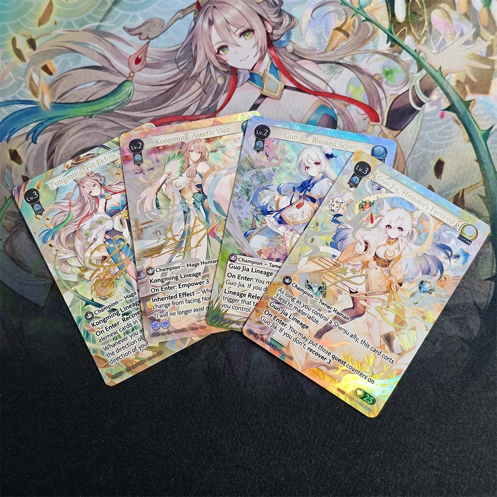 Anime Proxy Collection Cards Grand Achieve TCG Kongming Fel Eidolon Guo Jia Ambsd-En-008 Holographic Flash Card Gifts
Anime Proxy Collection Cards Grand Achieve TCG Kongming Fel Eidolon Guo Jia Ambsd-En-008 Holographic Flash Card Gifts