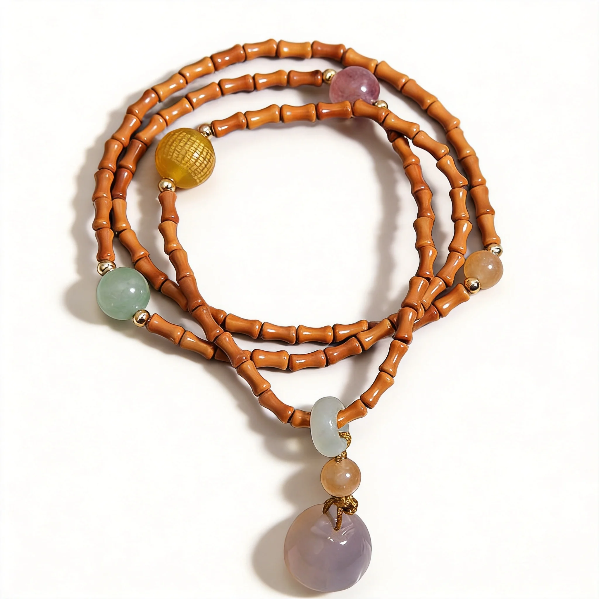 Chinese Style Lucky Fortune Olive Nut Bamboo Joint 3 Layer Bracelet For Women With Natural Chalcedony Lotus Seedpod Pendant Vint
Chinese Style Lucky Fortune Olive Nut Bamboo Joint 3 Layer Bracelet For Women With Natural Chalcedony Lotus Seedpod Pendant Vint