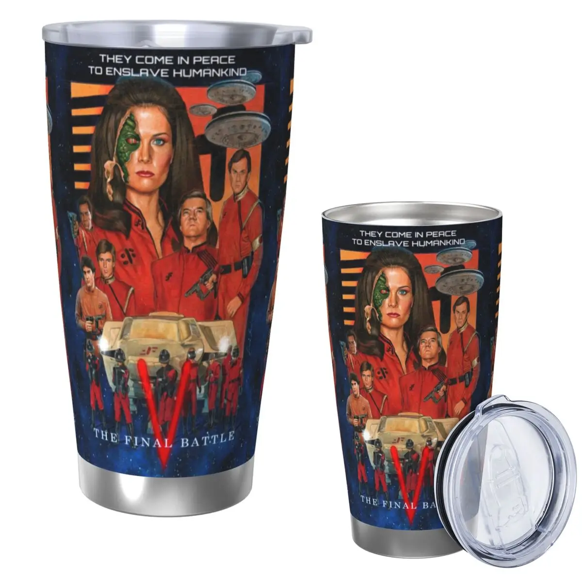 V The Visitors Final Battle Tribute Stainless Steel Tumbler Vacuum Insulated Mug Thermal Cold Cups Straw With Lid 20oz
V The Visitors Final Battle Tribute Stainless Steel Tumbler Vacuum Insulated Mug Thermal Cold Cups Straw With Lid 20oz