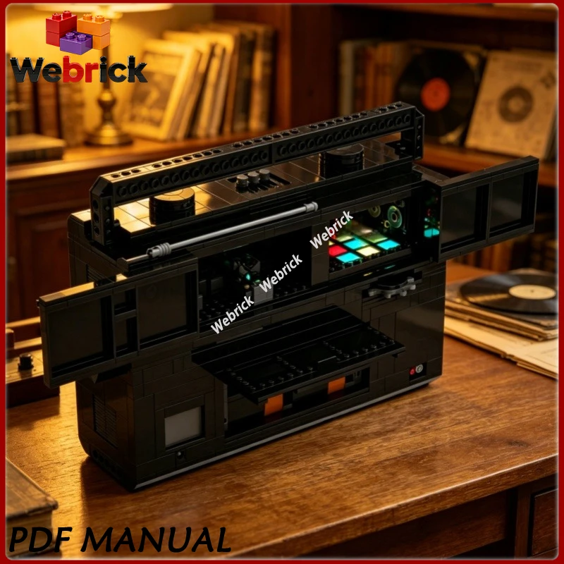 Vintage Portable Cassette Radio Building Blocks 1327pcs Retro Sound Device Collection Decor
Vintage Portable Cassette Radio Building Blocks 1327pcs Retro Sound Device Collection Decor