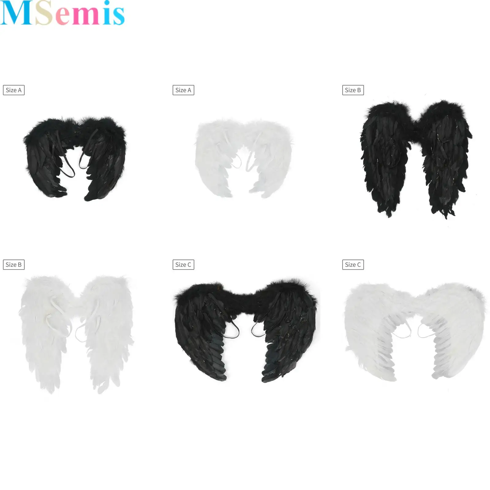 Adult Children Feather Angel Wings Elastic Band Solid Color Angel Wings for Halloween Christmas Cosplay Costume
Adult Children Feather Angel Wings Elastic Band Solid Color Angel Wings for Halloween Christmas Cosplay Costume