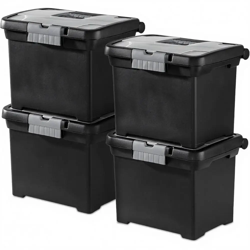4-Piece Stackable Plastic Letter File Box with Lid for Home, Office, and Dorm Paper Storage Organization
4-Piece Stackable Plastic Letter File Box with Lid for Home, Office, and Dorm Paper Storage Organization