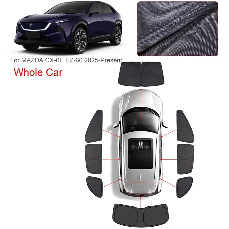 Car Dedicated Privacy Curtain Window Sunshade For MAZDA CX-6Z EZ60 2025-2026 Anti-UV Heat Insulation Protect Cover Accessory
Car Dedicated Privacy Curtain Window Sunshade For MAZDA CX-6Z EZ60 2025-2026 Anti-UV Heat Insulation Protect Cover Accessory