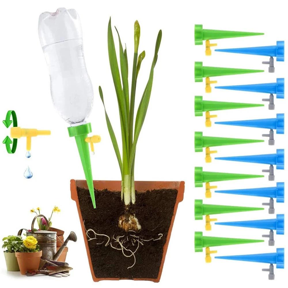 Automatic Drip Irrigation System Self Watering Spike for Flower Plants Greenhouse Garden Adjustable Auto Water Dripper Device
Automatic Drip Irrigation System Self Watering Spike for Flower Plants Greenhouse Garden Adjustable Auto Water Dripper Device