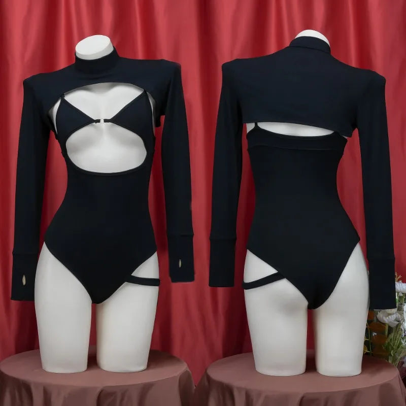 Sexy Spice Girls Open Breast Strap Swimsuit Long Sleeve Blouse Two-piece Female Dead Bank Water Suit Sexy Underwear
Sexy Spice Girls Open Breast Strap Swimsuit Long Sleeve Blouse Two-piece Female Dead Bank Water Suit Sexy Underwear