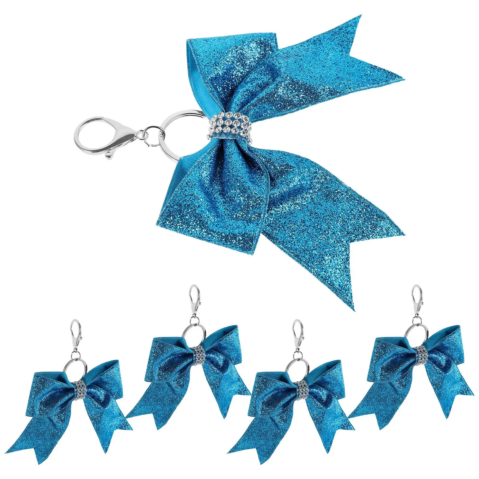 5 Pcs Bow Keychain Shiny Rhinestone Bag Charms for Women Blue Accessories Mom Wallet Purse Ring Cheerleader Design
5 Pcs Bow Keychain Shiny Rhinestone Bag Charms for Women Blue Accessories Mom Wallet Purse Ring Cheerleader Design
