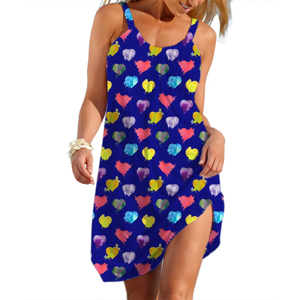 Women's Love shaped Slip Dresses Korean Style Ladies's Elegant Sleeveless Dress Summer Casual Loose Skirt Breathable Clothes Top
Women's Love shaped Slip Dresses Korean Style Ladies's Elegant Sleeveless Dress Summer Casual Loose Skirt Breathable Clothes Top
