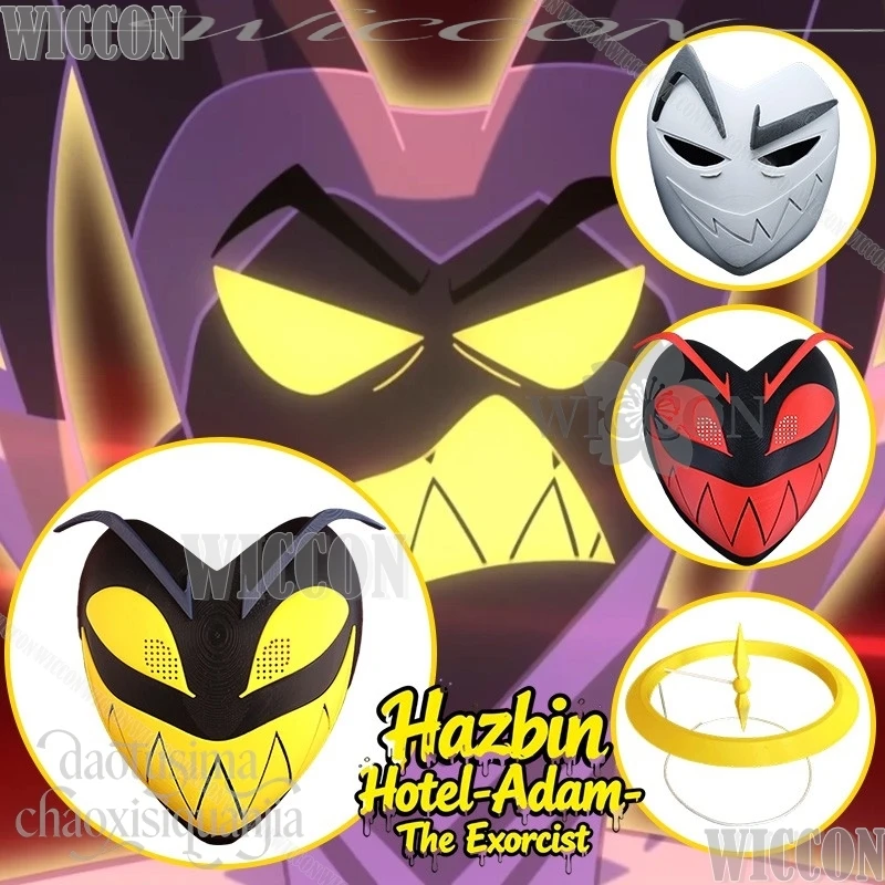 Anime Hotel Hassbin Cosplay Adam 3D Polylactic Acid Mask Accessories Yellow White Red Demon Mask Angel Halo Halloween Navidad
Anime Hotel Hassbin Cosplay Adam 3D Polylactic Acid Mask Accessories Yellow White Red Demon Mask Angel Halo Halloween Navidad