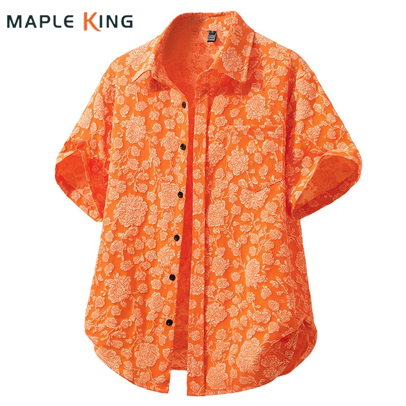 Floral Jacquard Shirt Man Beach Tops for Summer Hippie Hombre 2026 Vintage Designer Casual Men Loose Hawaiian Shirts Streetwear
Floral Jacquard Shirt Man Beach Tops for Summer Hippie Hombre 2026 Vintage Designer Casual Men Loose Hawaiian Shirts Streetwear