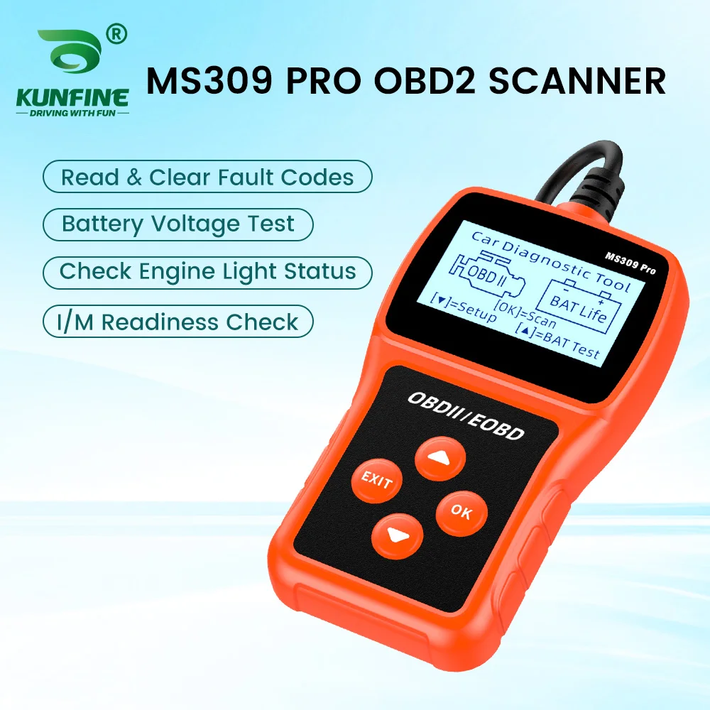 MS309 Pro OBD2 Scanner Car Engine Fault Code Reader Clear Tool Battery Tester Multi-language Car Diagnostic Tool
MS309 Pro OBD2 Scanner Car Engine Fault Code Reader Clear Tool Battery Tester Multi-language Car Diagnostic Tool