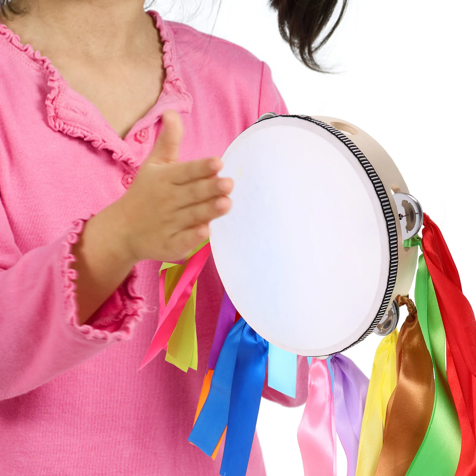 Wooden Hand Tambourine Dual-Sided Drum For Stage Performance Party Cheering Props Ribbons Thick Sturdy Musical Percussion
Wooden Hand Tambourine Dual-Sided Drum For Stage Performance Party Cheering Props Ribbons Thick Sturdy Musical Percussion