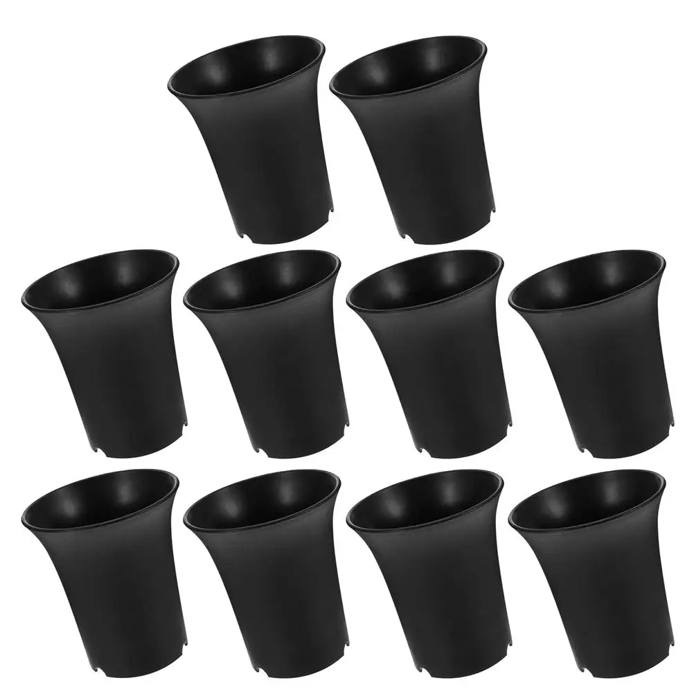 10 Pcs High Waist Plastic Flower Pots Durable for Plants Succulents Cactus Planter with Drainage Hole Modern
10 Pcs High Waist Plastic Flower Pots Durable for Plants Succulents Cactus Planter with Drainage Hole Modern