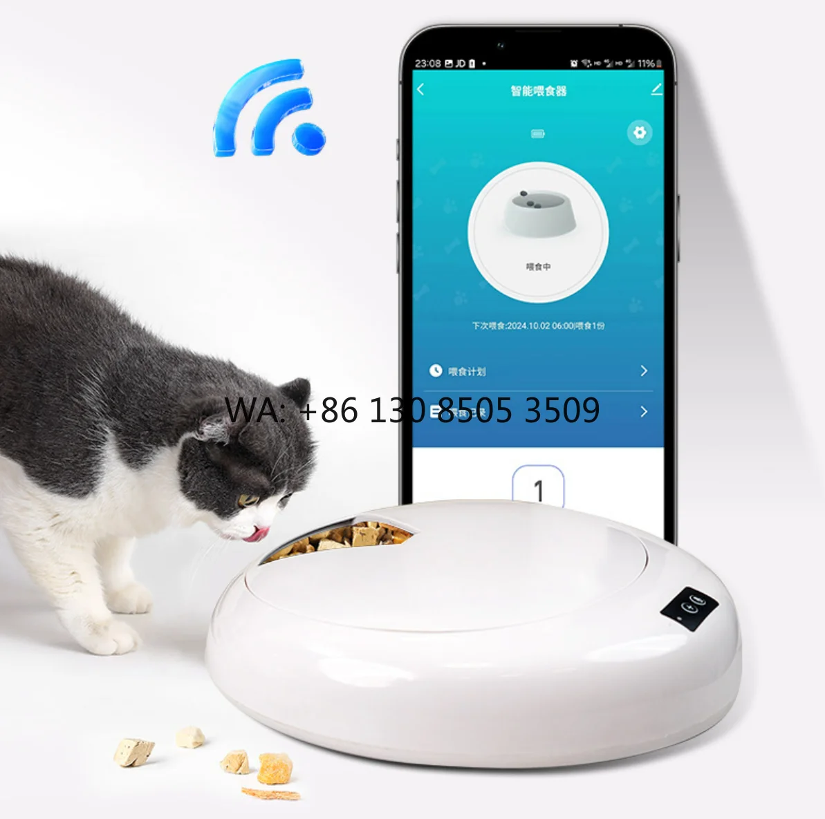 Automatic Smart Pet Feeder 6L Eco-Friendly Plastic Dog Cat Bowls Tuya App Control Charge Portable Love Timed Slow Food Eating
Automatic Smart Pet Feeder 6L Eco-Friendly Plastic Dog Cat Bowls Tuya App Control Charge Portable Love Timed Slow Food Eating