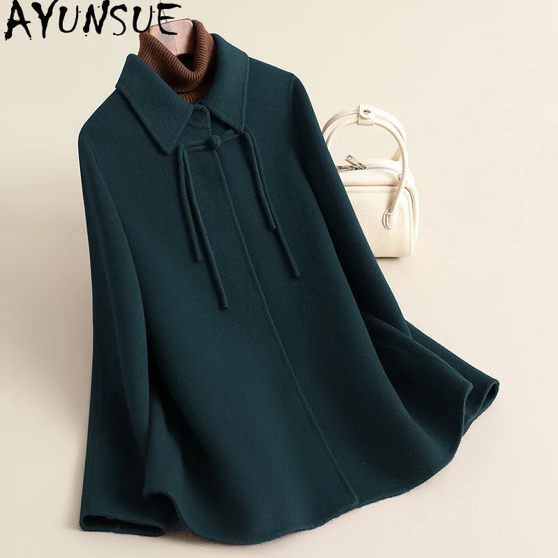 AYUNSUE Women's 100% Wool Coat Chinese Style Autumn Jackets for Woman Elegant Commuter Outerwear Woman Clothes 2026 Ropa Mujer
AYUNSUE Women's 100% Wool Coat Chinese Style Autumn Jackets for Woman Elegant Commuter Outerwear Woman Clothes 2026 Ropa Mujer