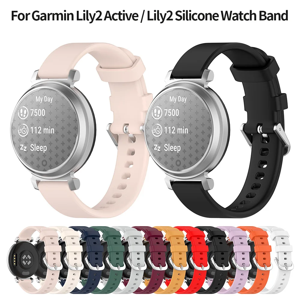 For Garmin Lily 2 Strap Official Silicone Soft 14mm Watchband Strap Bracelet For Garmin Lily2 Active Silicone 14mm SAccessories
For Garmin Lily 2 Strap Official Silicone Soft 14mm Watchband Strap Bracelet For Garmin Lily2 Active Silicone 14mm SAccessories