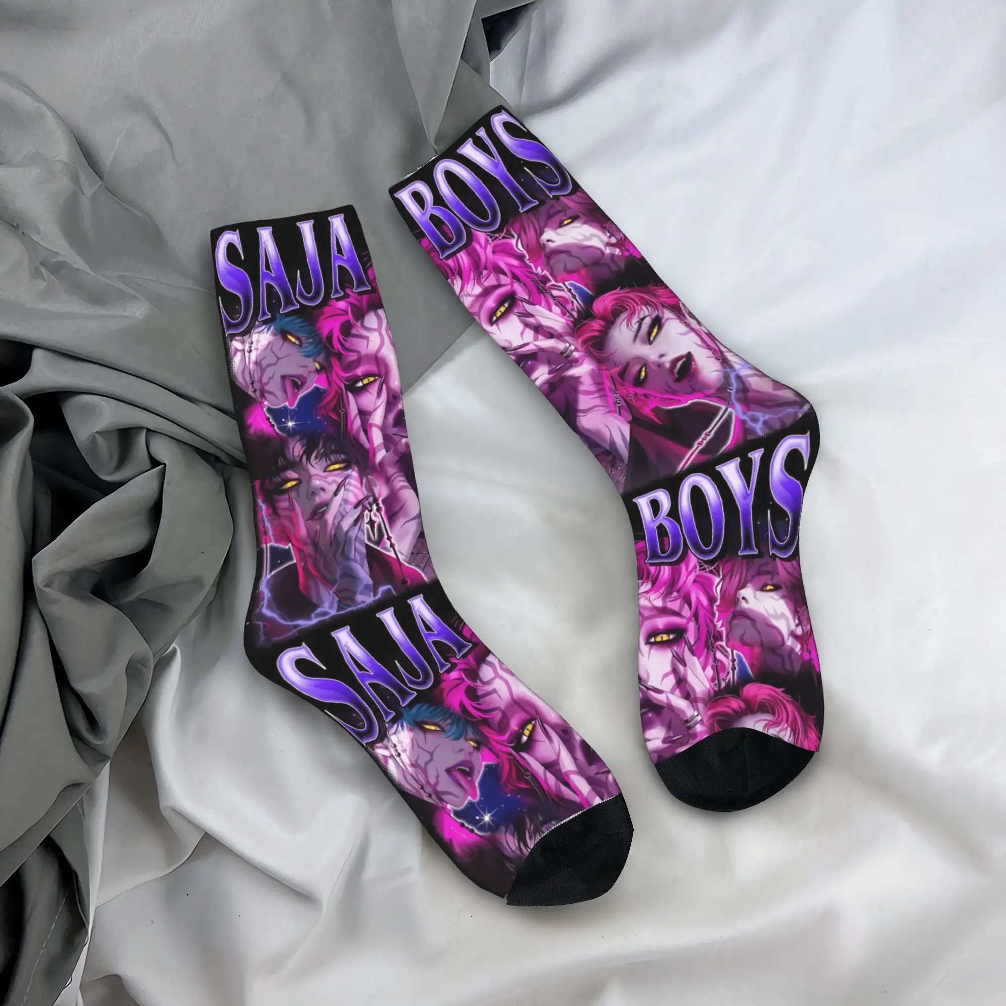 Винтажные чулки Saja Boys Kpop Demon Hunters вампиров, носки в стиле Харадзюку, дышащие носки для взрослых и мужчин, осенние противоскользящие носки для бега
Винтажные чулки Saja Boys Kpop Demon Hunters вампиров, носки в стиле Харадзюку, дышащие носки для взрослых и мужчин, осенние противоскользящие носки для бега