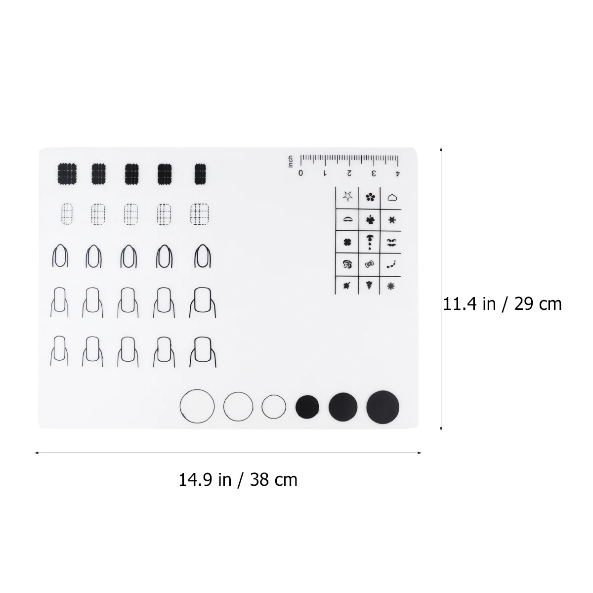 Nail Soft Silicone Pad Things Nails Polish Practice Training Mat for Table Practices
Nail Soft Silicone Pad Things Nails Polish Practice Training Mat for Table Practices