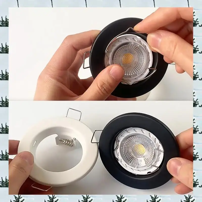 6Pcs Down Light Frame Recessed LED Ceiling Fixtures Downlight GU10 MR16 Ceiling Spot Lights Fitting Fixture Easy Install Black
6Pcs Down Light Frame Recessed LED Ceiling Fixtures Downlight GU10 MR16 Ceiling Spot Lights Fitting Fixture Easy Install Black