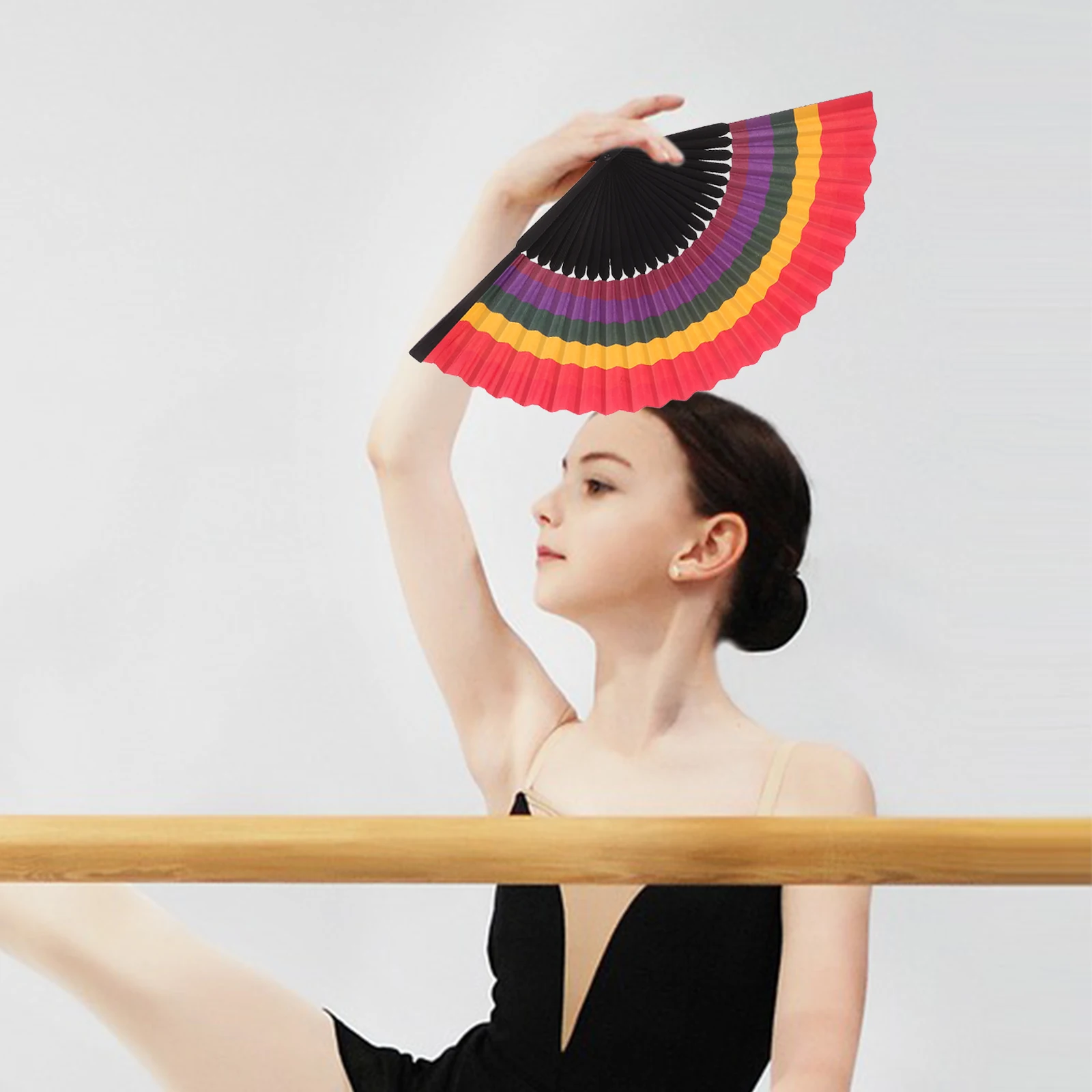 Rainbow Folding Bamboo Fans H held Decorative Dancing Party Supplies Lightweight Portable Foldable Home Accessories
Rainbow Folding Bamboo Fans H held Decorative Dancing Party Supplies Lightweight Portable Foldable Home Accessories