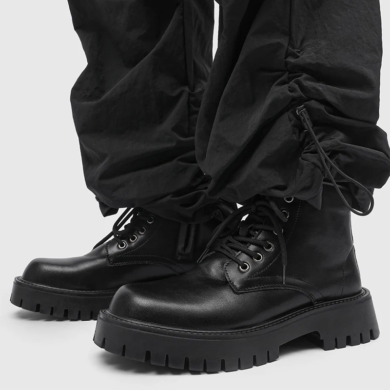 Men's Low-top Leather Boots with Fashionable Laces Flat Heel Anti-slip Feature High-quality Brand Extra Large Size Work Boots
Men's Low-top Leather Boots with Fashionable Laces Flat Heel Anti-slip Feature High-quality Brand Extra Large Size Work Boots