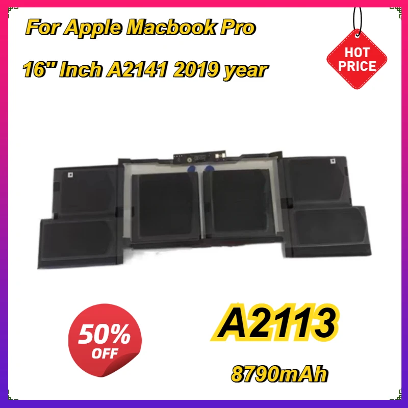 New A2113 Laptop Battery for Apple Macbook Pro 16'' Inch A2141 2019 Year 8790mAh Notebook Bateria
New A2113 Laptop Battery for Apple Macbook Pro 16'' Inch A2141 2019 Year 8790mAh Notebook Bateria