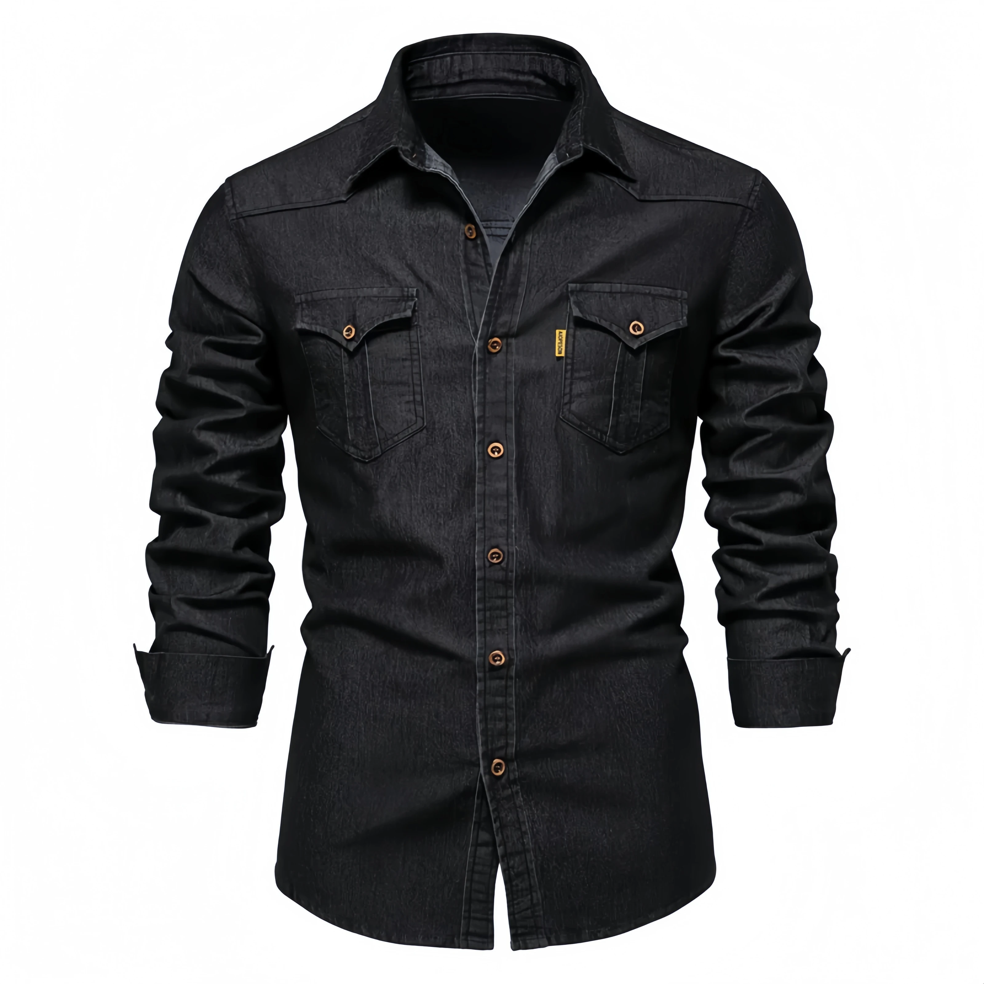 2026 New Men's Denim Shirt, Long-sleeved Buttoned Slim-fit Casual Work Shirt with Pocket Design, A Retro Streetwear Style Top
2026 New Men's Denim Shirt, Long-sleeved Buttoned Slim-fit Casual Work Shirt with Pocket Design, A Retro Streetwear Style Top